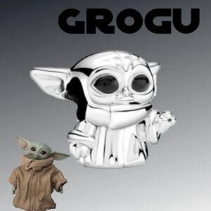 **Brand New Real Sterling Silver Star Wars The Child Charm Fits Pandora Moments